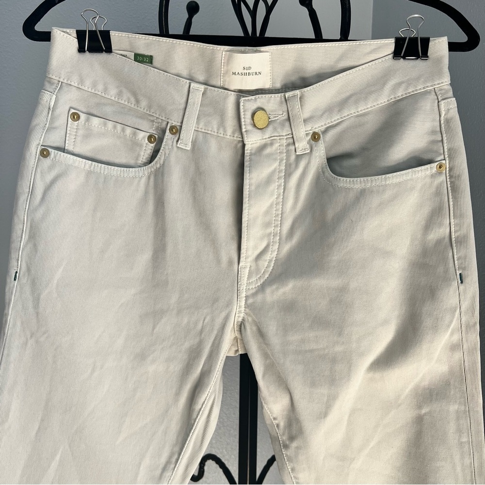 Sid Mashburn Cream Slim Men Jeans - Picture 5 of 8